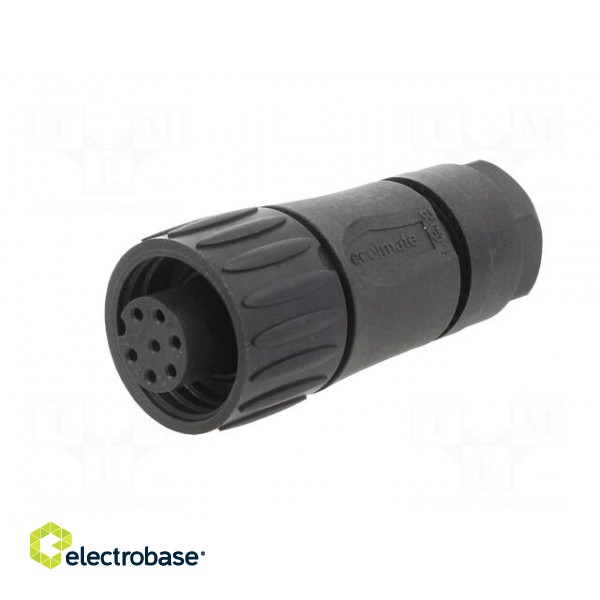 Connector: circular | plug | for cable | PIN: 7 | female | w/o contacts image 2