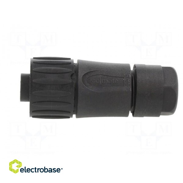 Connector: circular | plug | for cable | PIN: 7 | female | w/o contacts image 3