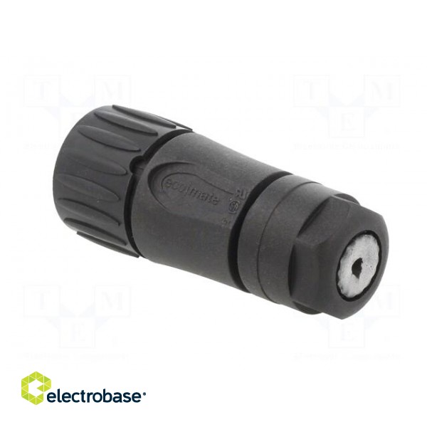 Connector: circular | plug | for cable | PIN: 7 | female | w/o contacts image 4