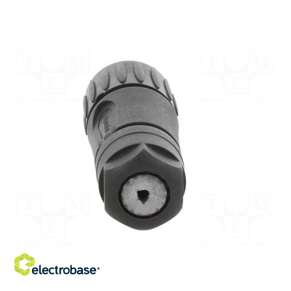 Connector: circular | plug | for cable | PIN: 7 | female | w/o contacts image 5