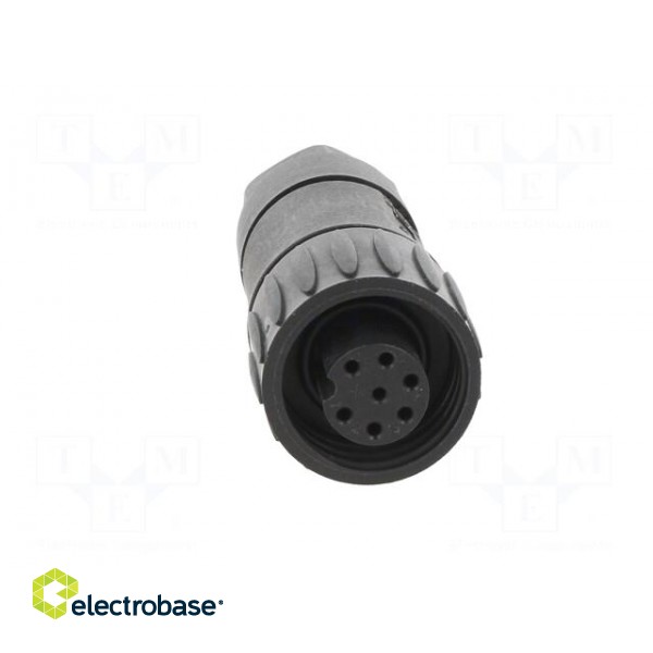 Connector: circular | plug | for cable | PIN: 7 | female | w/o contacts image 9