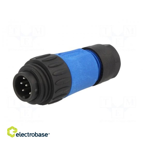 Connector: circular | plug | PIN: 7 | male | soldering | silver plated image 2