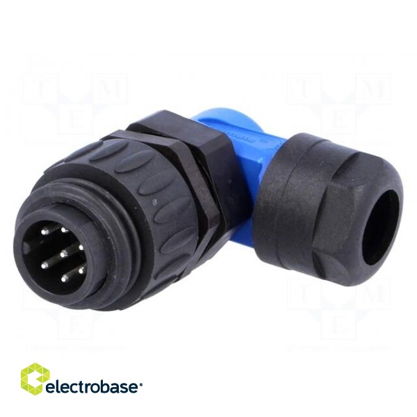 Connector: circular | plug | for cable | PIN: 7 | male | soldering | 250V image 1