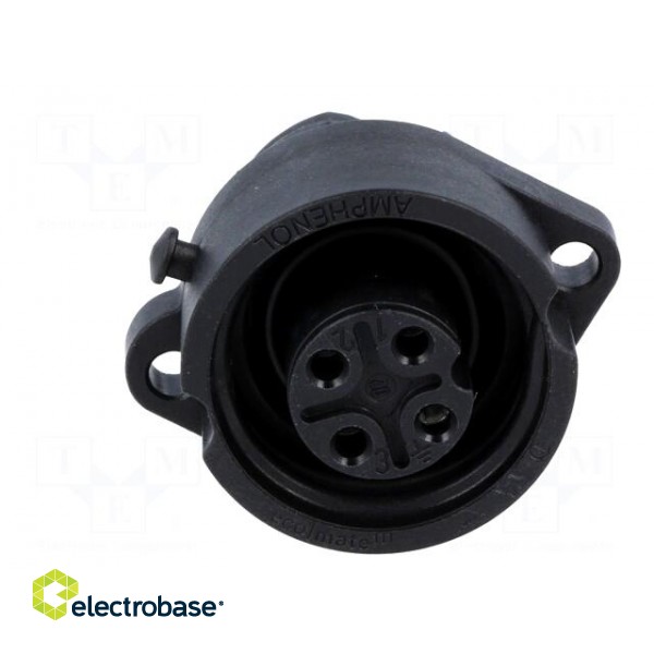 Connector: circular | socket | PIN: 4 | female | screw terminal | 400V image 9