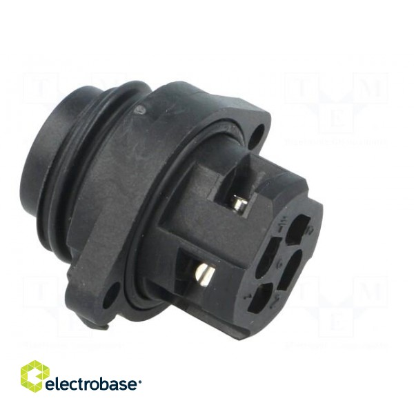 Connector: circular | socket | PIN: 4 | male | screw terminal | 400V | 16A фото 4