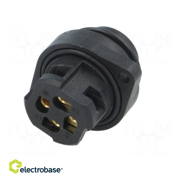 Connector: circular | socket | PIN: 4 | male | screw terminal | 400V | 16A image 6