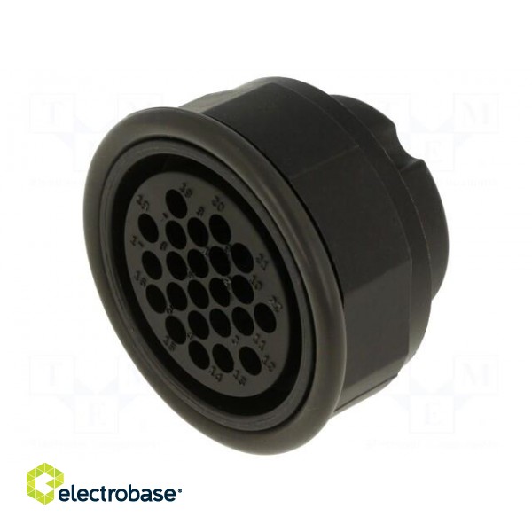 Connector: circular | female | UIC558 | PIN: 22 | for cable | crimped paveikslėlis 1