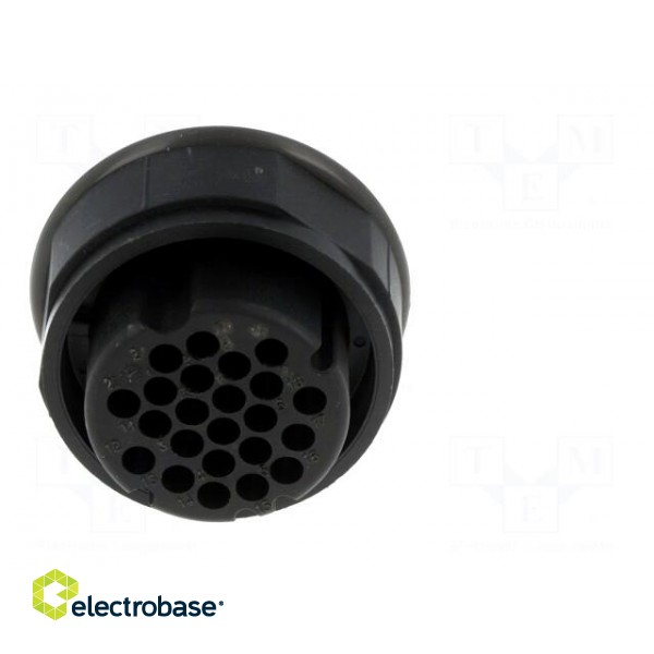 Connector: circular | female | UIC558 | PIN: 22 | for cable | crimped paveikslėlis 5