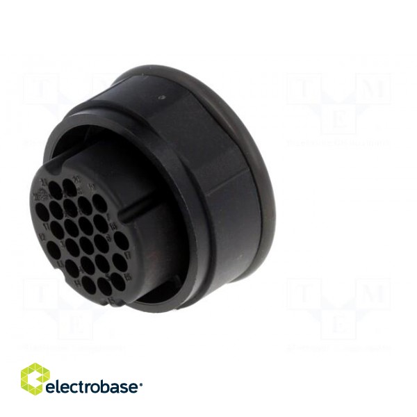 Connector: circular | female | UIC558 | PIN: 22 | for cable | crimped image 6