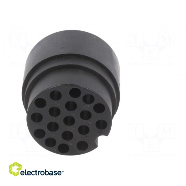 Connector: circular | male | UIC558 | PIN: 13 | for cable | crimped | 60V paveikslėlis 5