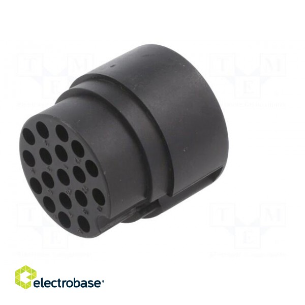 Connector: circular | male | UIC558 | PIN: 13 | for cable | crimped | 60V image 6