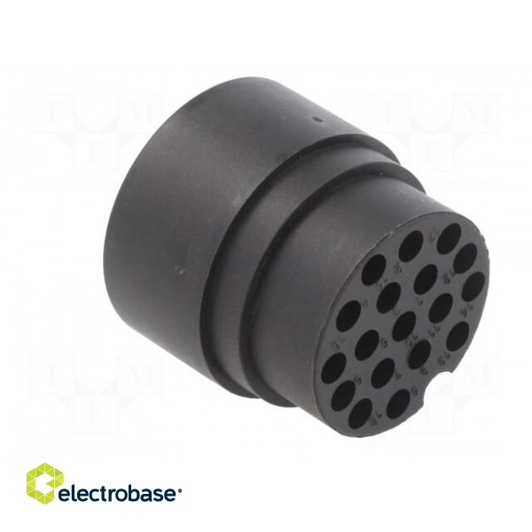 Connector: circular | male | UIC558 | PIN: 18 | for cable | crimped | 60V фото 4
