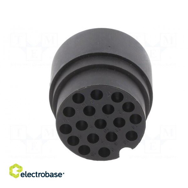 Connector: circular | male | UIC558 | PIN: 18 | for cable | crimped | 60V image 5