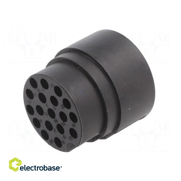 Connector: circular | male | UIC558 | PIN: 18 | for cable | crimped | 60V фото 6
