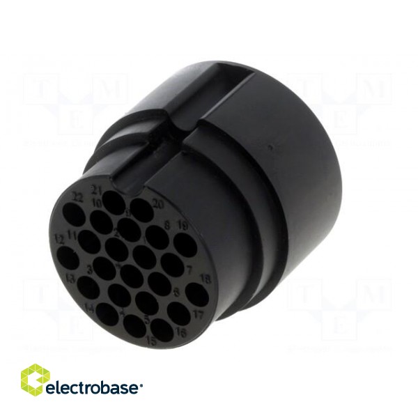 Connector: circular | male | UIC558 | PIN: 22 | for cable | crimped | 60V фото 6