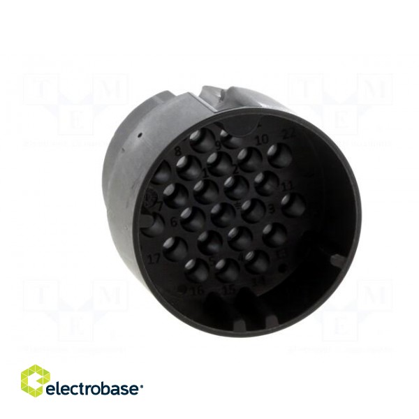 Connector: circular | male | UIC558 | PIN: 22 | for cable | crimped | 60V image 9