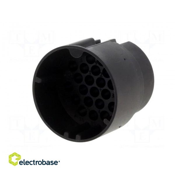 Connector: circular | male | UIC558 | PIN: 22 | for cable | crimped | 60V image 3