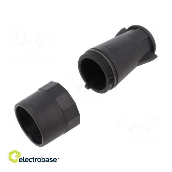 Enclosure: for circular connectors | UIC558 | for cable | straight image 1