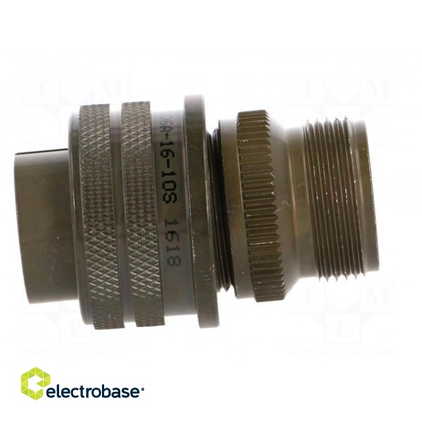 Connector: circular | plug | for cable | PIN: 3 | female | soldering | 97 фото 3