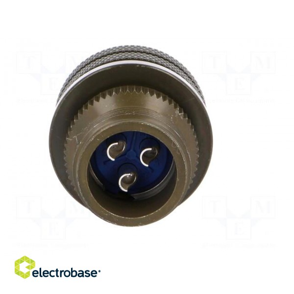 Connector: circular | size 16 | 97 | aluminium alloy | olive | plug image 5