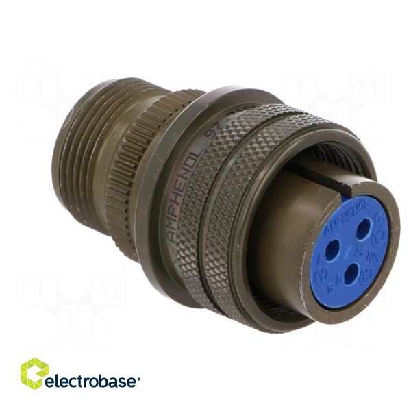 Connector: circular | size 16 | 97 | aluminium alloy | olive | plug image 8
