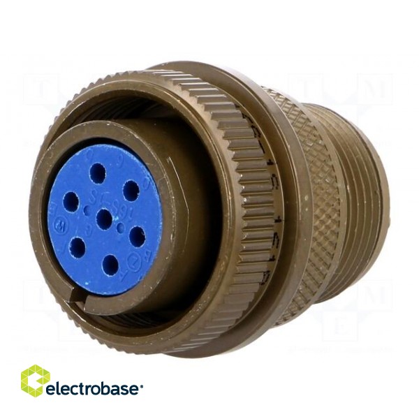 Connector: circular | plug | for cable | PIN: 7 | female | soldering | 97 image 1