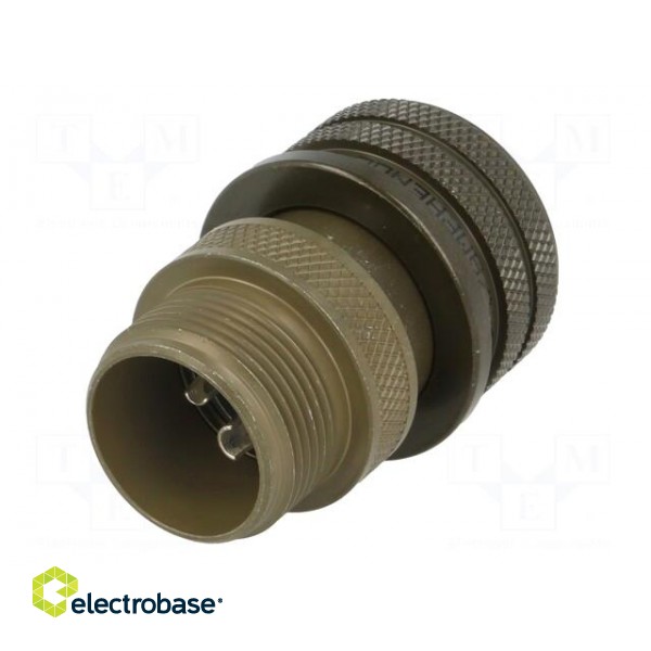 Connector: circular | plug | for cable | PIN: 4(2+2) | male | soldering image 6
