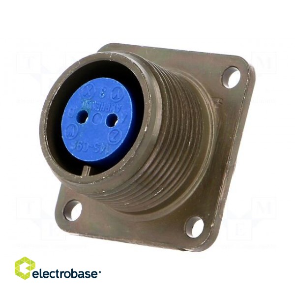 Connector: circular | Series: 97 | socket | female | PIN: 2 | soldering image 1