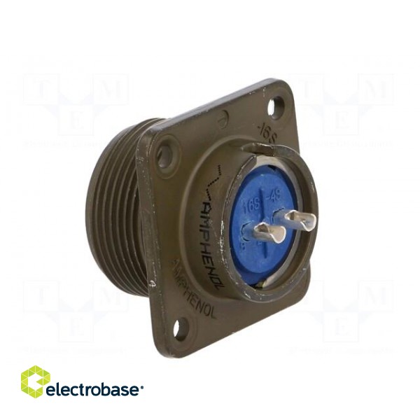 Connector: circular | Series: 97 | socket | female | PIN: 2 | soldering image 4