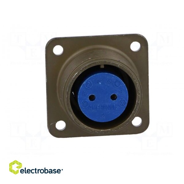 Connector: circular | Series: 97 | socket | female | PIN: 2 | soldering image 9
