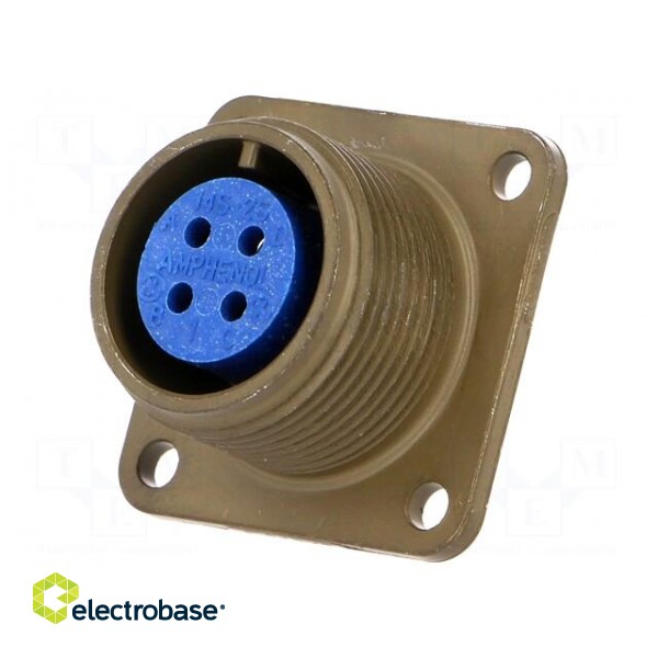 Connector: circular | Series: 97 | socket | female | PIN: 4 | soldering image 1