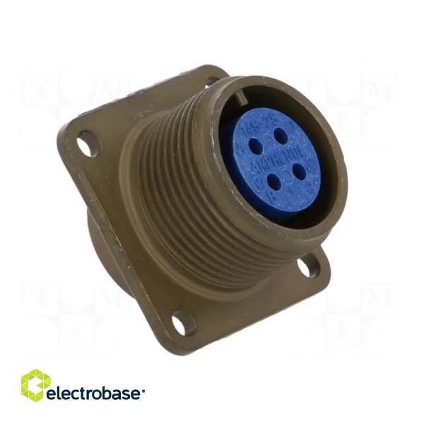 Connector: circular | Series: 97 | socket | female | PIN: 4 | soldering image 8