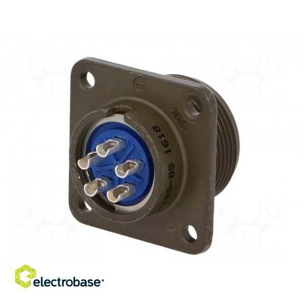 Connector: circular | Series: 97 | socket | female | PIN: 5 | soldering image 6
