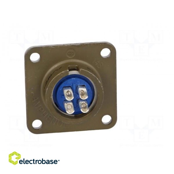 Connector: circular | Series: 97 | socket | male | PIN: 4 | silver plated image 5