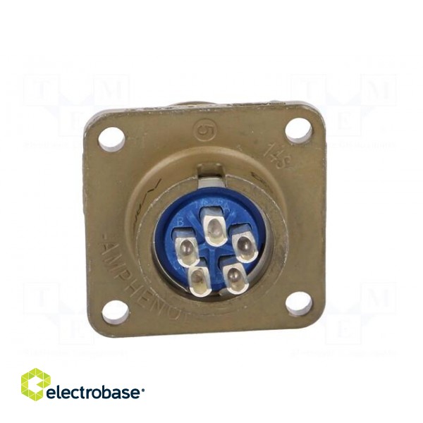 Connector: circular | Series: 97 | socket | male | PIN: 5 | silver plated image 5