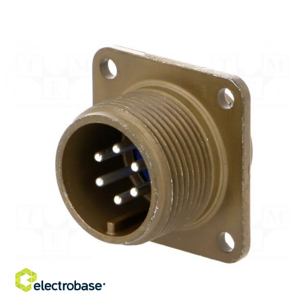 Connector: circular | Series: 97 | socket | male | PIN: 6 | silver plated image 1