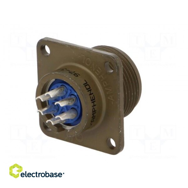 Connector: circular | size 14S | 97 | aluminium alloy | olive | socket image 6