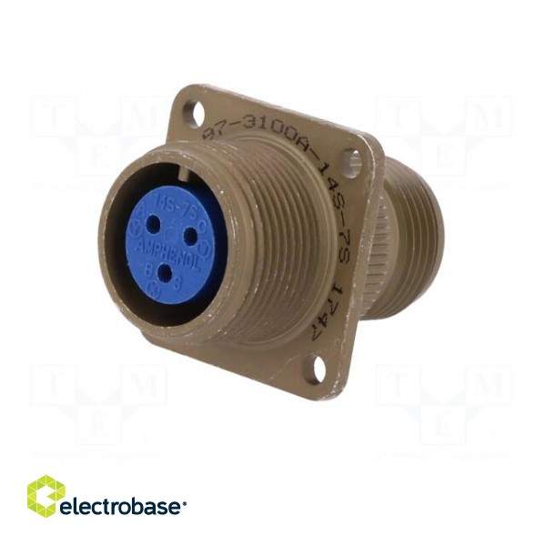 Connector: circular | Series: 97 | socket,plug | female | PIN: 3 | 13A image 2