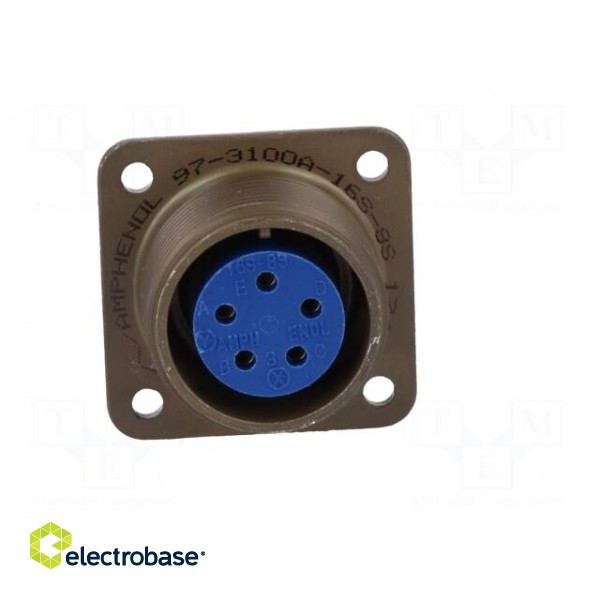 Connector: circular | Series: 97 | socket,plug | female | PIN: 5 | 13A image 9