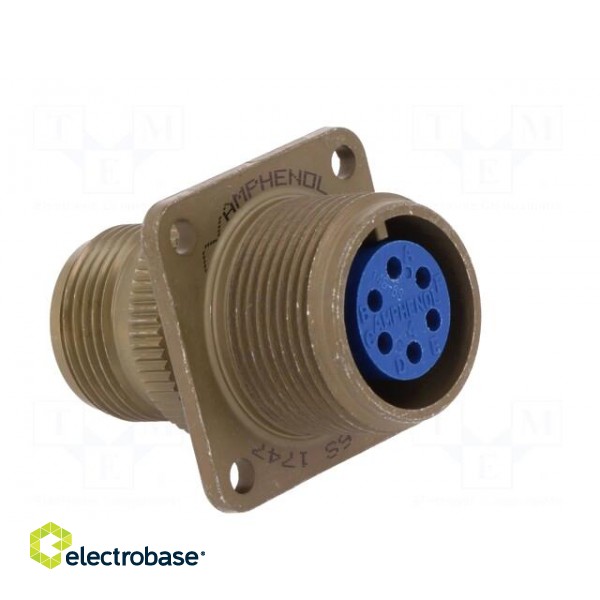 Connector: circular | Series: 97 | socket,plug | female | PIN: 6 | 13A image 8