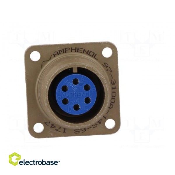 Connector: circular | socket | PIN: 6 | female | soldering | 97 | 13A image 9