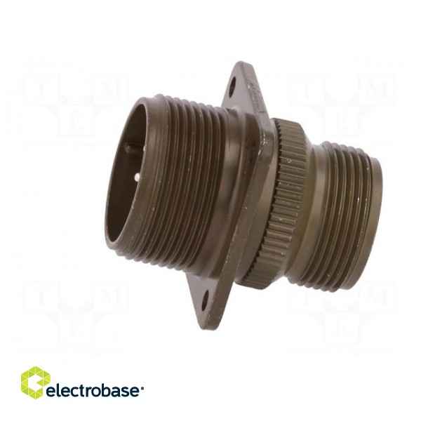Connector: circular | socket | PIN: 7 | male | soldering | 97 | 13A | olive image 3