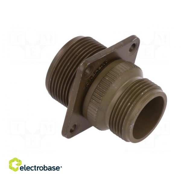 Connector: circular | socket | PIN: 7 | male | soldering | 97 | 13A | olive image 4