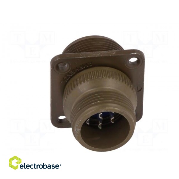 Connector: circular | socket | PIN: 7 | male | soldering | 97 | 13A | olive image 5