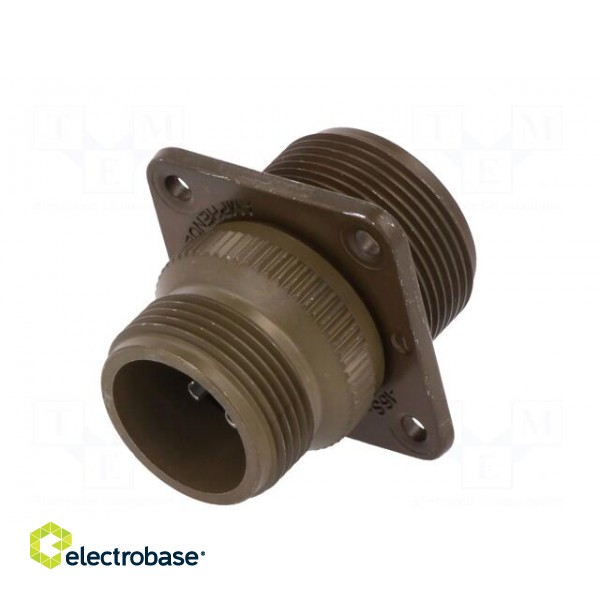 Connector: circular | socket | PIN: 7 | male | soldering | 97 | 13A | olive image 6