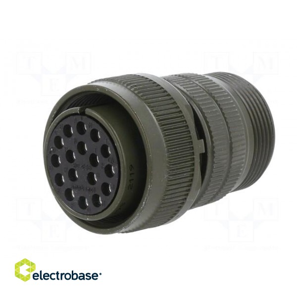 Connector: circular | plug | for cable | PIN: 17 | female | soldering image 2