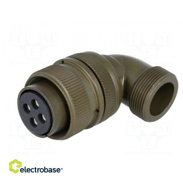 Connector: circular | Series: DS/MS | plug | female | PIN: 4 | for cable paveikslėlis 2