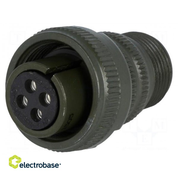 Connector: circular | Series: DS/MS | plug | female | PIN: 4 | for cable фото 1