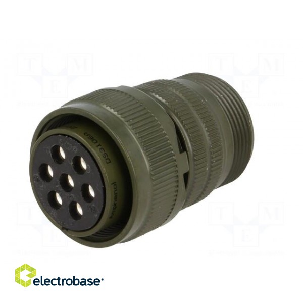 Connector: circular | Series: DS/MS | plug | female | PIN: 7 | for cable фото 2