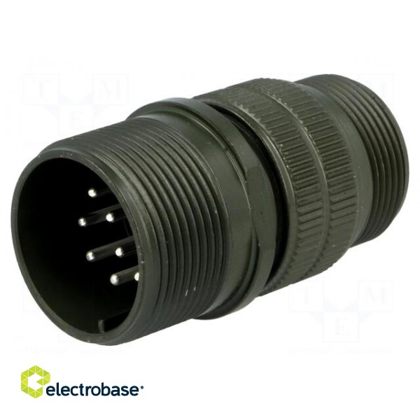 Connector: circular | Series: DS/MS | plug | male | PIN: 10 | for cable фото 1